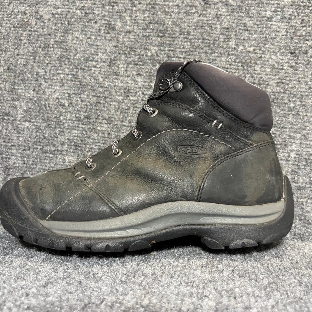 Keen Kaci Winter Mid Waterproof Leather Hiking Boots Black Women 7 Outdoor